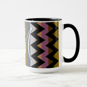 Taza Patrón de rayas de chevron de Moda de moda #3