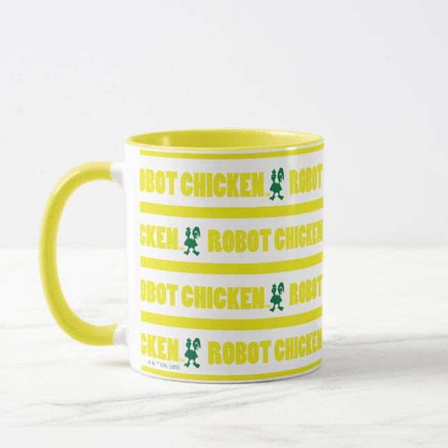 Taza Patrón de rayas de pollo (Izquierda)