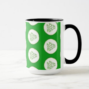 Taza Patrón de rodajas de pepino
