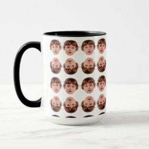 Taza Patrón de rostro del bebé personalizado Abuelo Pap