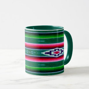 Taza Patrón de sarape mexicano