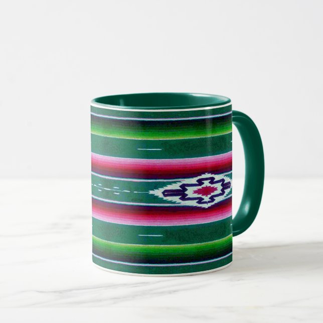 Taza Patrón de sarape mexicano (Anverso derecho)