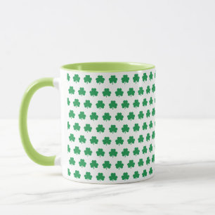 Taza Patrón de Shamrock verde Día de los Simpatizantes 