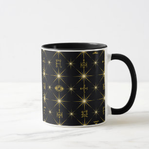 Taza Patrón de símbolos mágicos