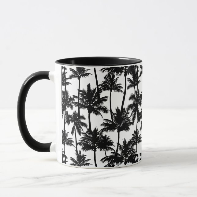 Taza Patrón de sombra de árbol de palma (Izquierda)