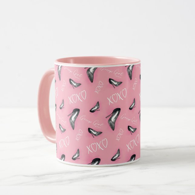 Taza Patrón de tacones altos de Chica Gossip (Anverso izquierdo)