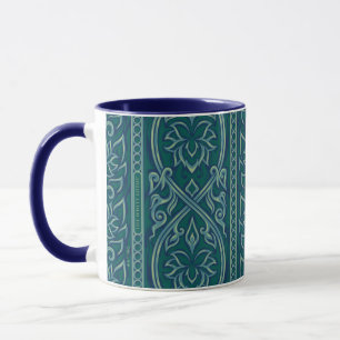 Taza Patrón de Tapiz Emerald Lotus - El Lotus blanco