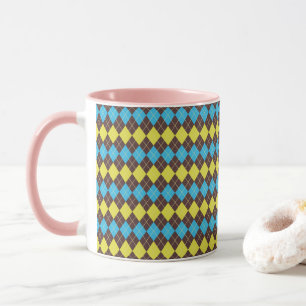 Taza Patrón de Tartán escocés de los 70