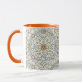 Taza Patrón de techo azul floral de William Morris Vint