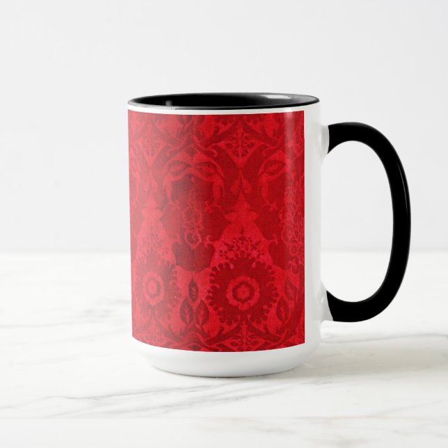 Taza Patrón de terciopelo rojo de William Morris (Derecha)