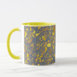 Taza Patrón de Terrazzo de Oro Moderno