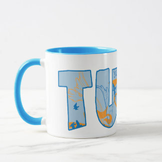Taza Patrón de texto de Tuba Resumen regalo de música d