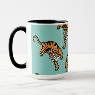 Taza Patrón de tigres de Asia
