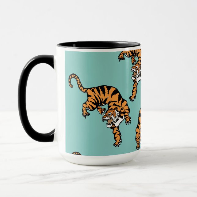 Taza Patrón de tigres de Asia (Izquierda)