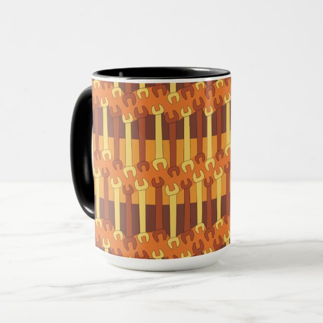Taza Patrón de trazo vertical (Anverso izquierdo)