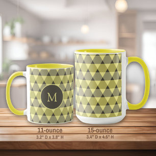 Taza Patrón de triángulos