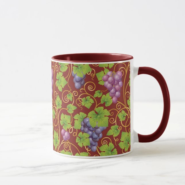 Taza Patrón de uva (Derecha)