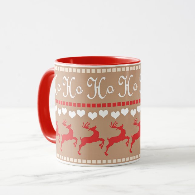 Taza Patrón de vacaciones de navidades (Anverso izquierdo)