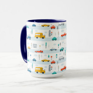 Taza Patrón de vehículos de autovía de corte