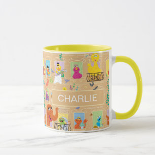 Taza Patrón de ventanas de apartamentos de la calle Sés