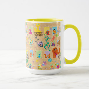 Taza Patrón de ventanas de apartamentos de la calle Ses