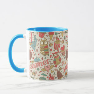 Taza Patrón De Verano Con Helado