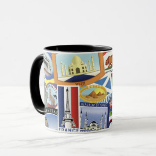 Taza Patrón de viaje mundial
