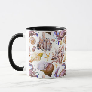 Taza Patrón de vida del mar de color de agua 4