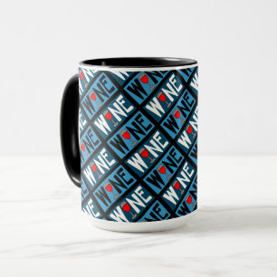Taza Patrón de vidrio de vino rojo