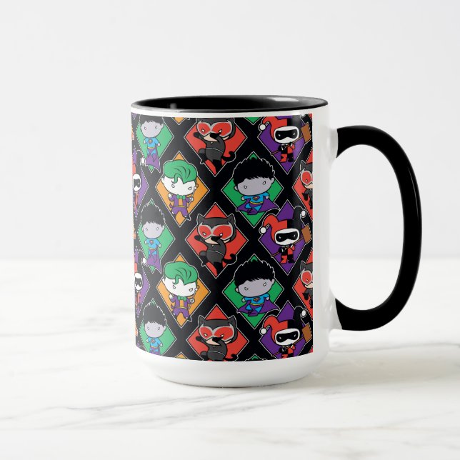 Taza Patrón de Villain de la liga de justicia de Chibi (Derecha)