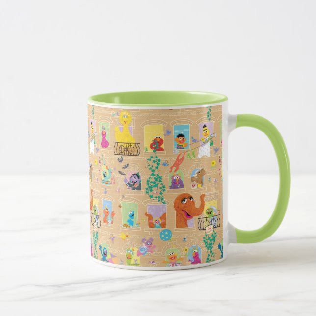 Taza Patrón de Windows de Plaza Sésamo (Derecha)