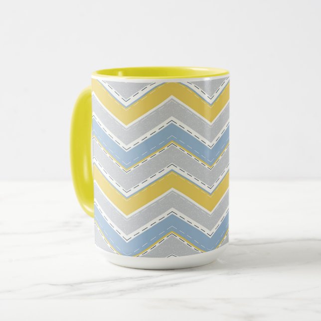 Taza Patrón de zigzag (Anverso izquierdo)