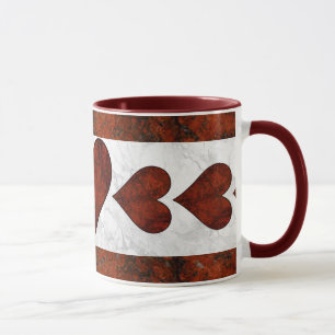 Taza Patrón del corazón de la Piedra Roja