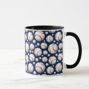 Taza Patrón deportivo de béisbol