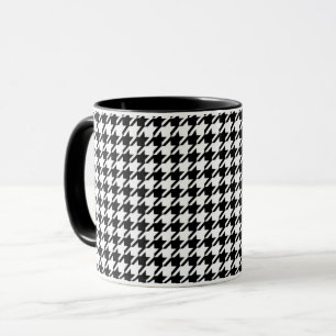 Taza Patrón Elegante Elegante Elegante De Hincha Negro 