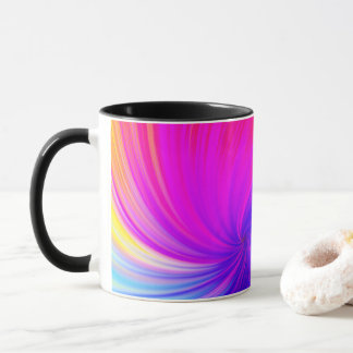 Taza Patrón Estético de Color Vibrante