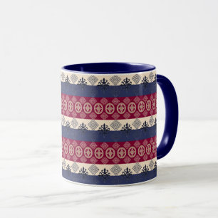 Taza Patrón étnico africano con símbolos adinkra