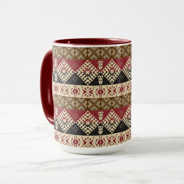 Taza patrón étnico tribal africano (Anverso izquierdo)