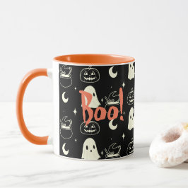 Taza Patrón fantasma de boo de Halloween