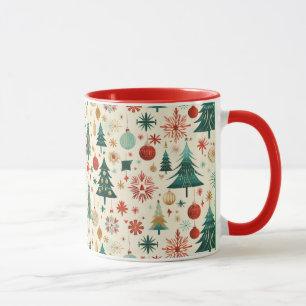 Taza Patrón festivo de vacaciones de invierno