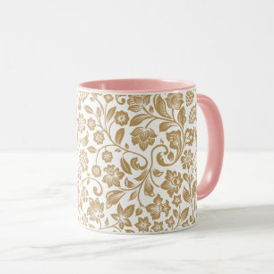Taza Patrón Floral Botánico Vintage