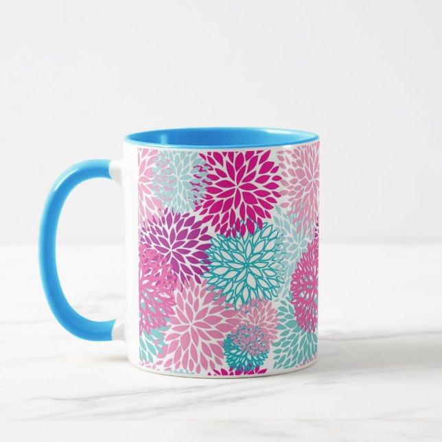 Taza Patrón floral brillante 2 (Izquierda)