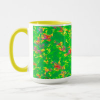 Patrón floral brillante multicolor