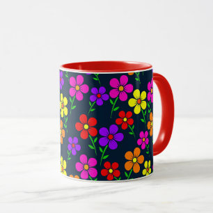 Taza Patrón floral colorido