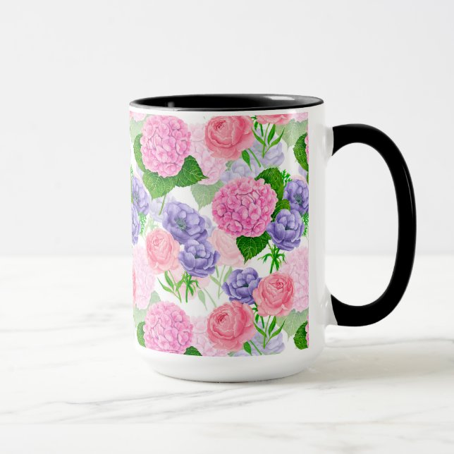 Taza Patrón floral de acuarela (Derecha)