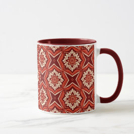 Taza Patrón floral de Moda Boho de estilo