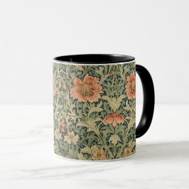 Taza Patrón floral de William Morris Antique Honeysuckl