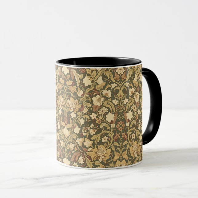 Taza Patrón floral de William Morris Antique Honeysuckl (Anverso derecho)