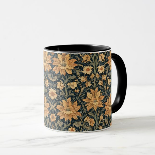 Taza Patrón floral de William Morris Antique Honeysuckl (Anverso derecho)