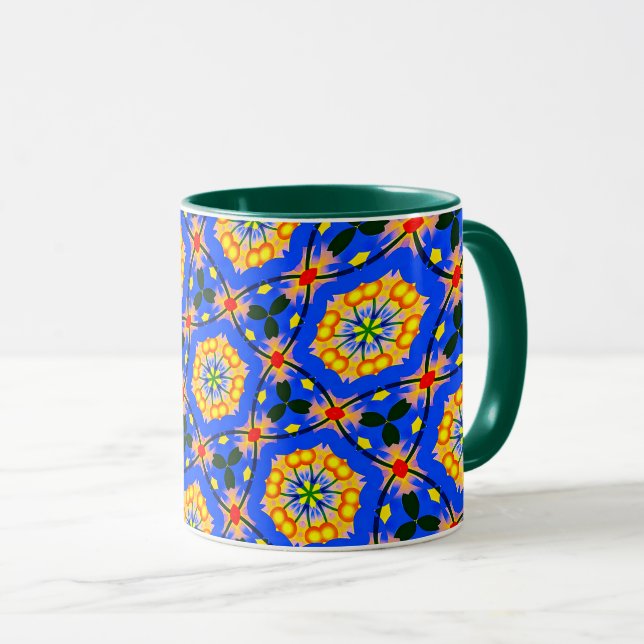 Taza Patrón floral estético (Anverso derecho)